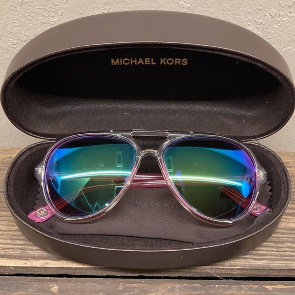 Michael Kors Caicos Pink Aviator Sunglasses
